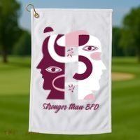 Stronger Than BPD Awareness Golf Towel thumb 1