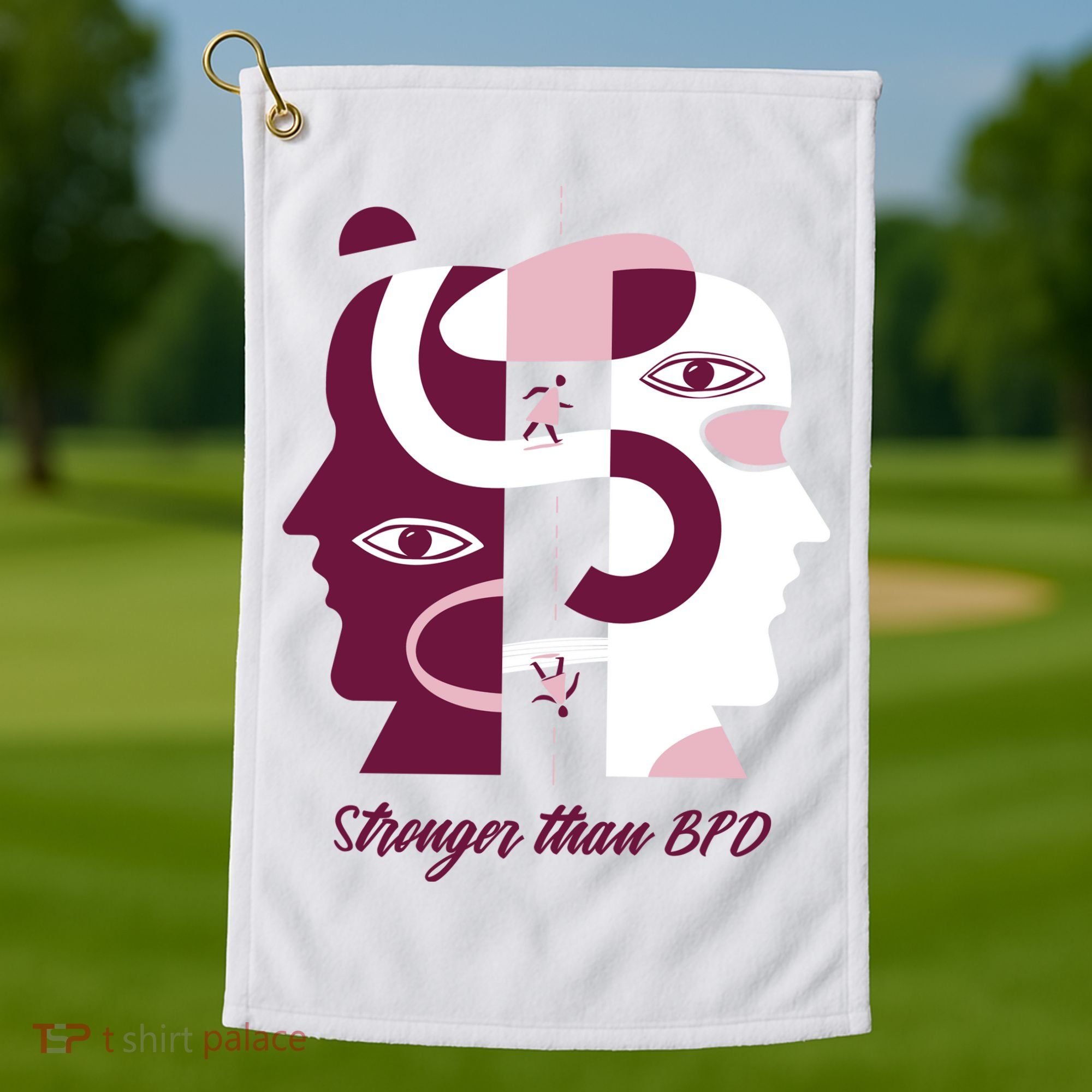 Stronger Than BPD Awareness Golf Towel