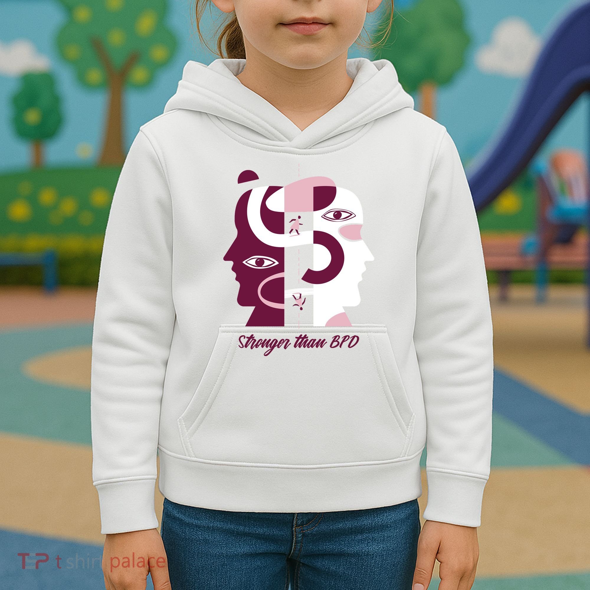 Stronger Than BPD Awareness Kids Hoodie