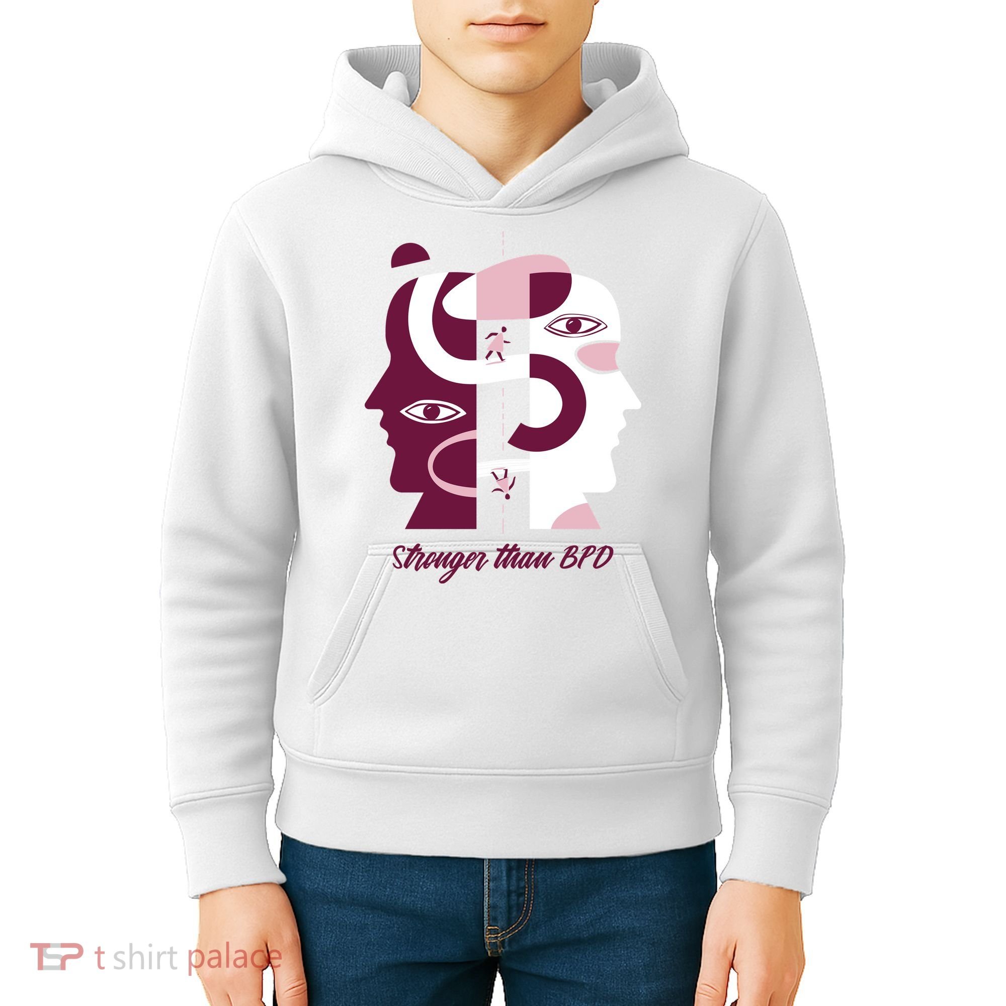 Stronger Than BPD Awareness Kids Hoodie