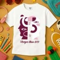 Stronger Than BPD Awareness Kids T-Shirt thumb 3