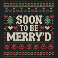 Soon To Be MerryD Engaged Couples Matching Ugly Christmas Beanie thumb 2