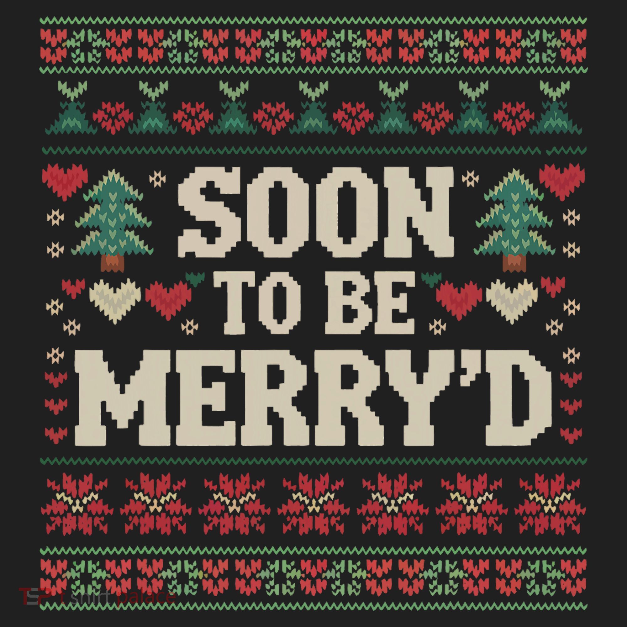 Soon To Be MerryD Engaged Couples Matching Ugly Christmas Beanie