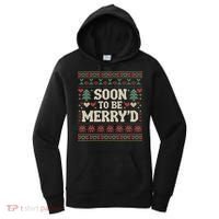 Soon To Be MerryD Engaged Couples Matching Ugly Christmas Women's Hoodie thumb 0