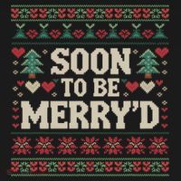 Soon To Be MerryD Engaged Couples Matching Ugly Christmas Toddler Hoodie thumb 2