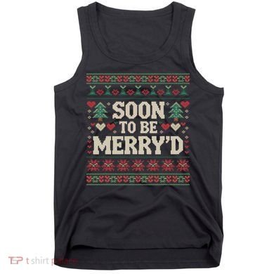 Soon To Be MerryD Engaged Couples Matching Ugly Christmas Tank Top