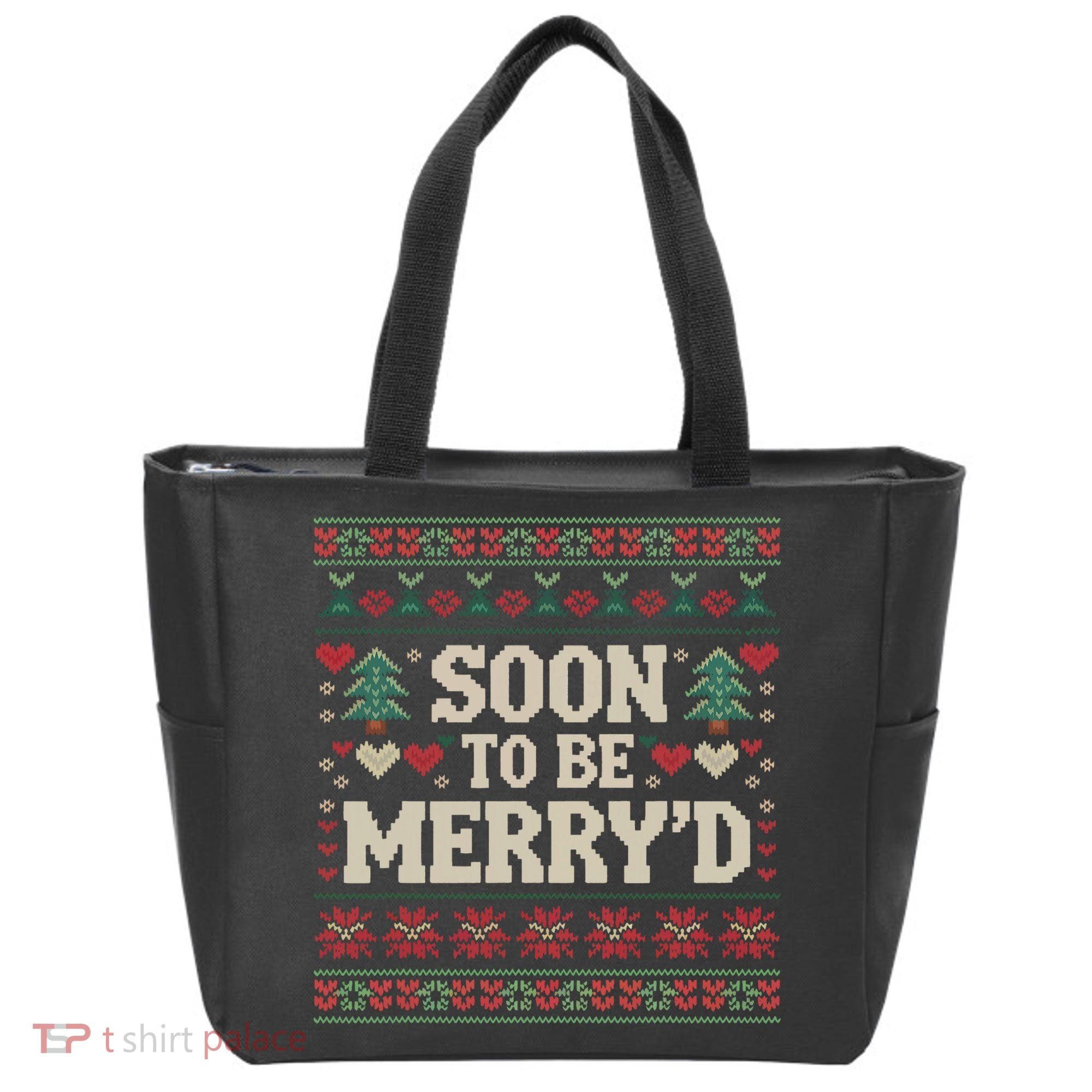 Soon To Be MerryD Engaged Couples Matching Ugly Christmas Tote Bag