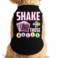 Shake Those Balls Funny Bingo Doggie Tank thumb 0