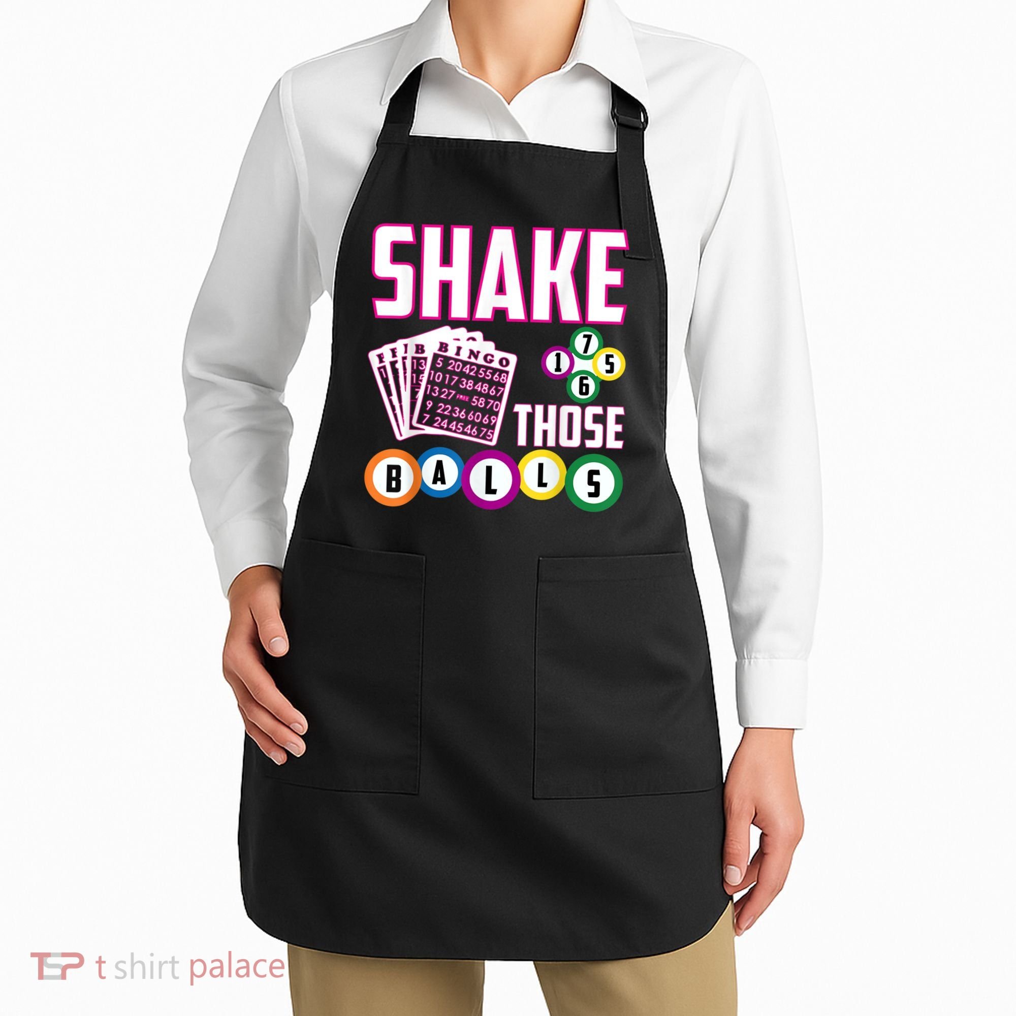 Shake Those Balls Funny Bingo Apron