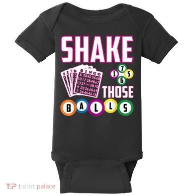 Shake Those Balls Funny Bingo Baby Bodysuit