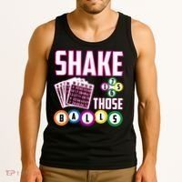 Shake Those Balls Funny Bingo Tank Top thumb 3