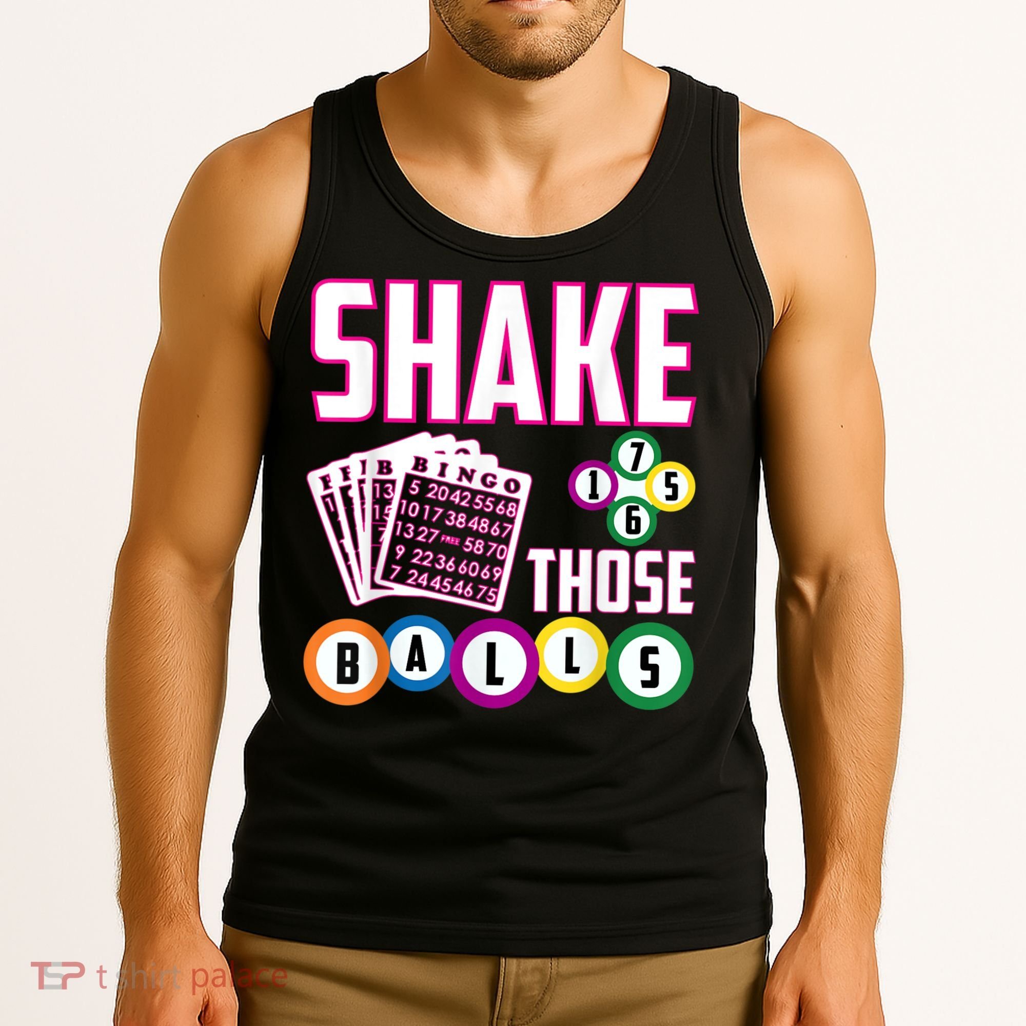 Shake Those Balls Funny Bingo Tank Top