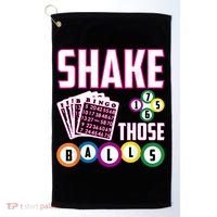 Shake Those Balls Funny Bingo Golf Towel thumb 0