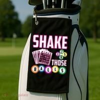 Shake Those Balls Funny Bingo Golf Towel thumb 2