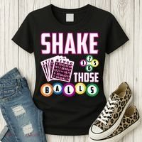 Shake Those Balls Funny Bingo Women's T-Shirt thumb 3