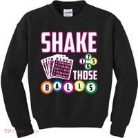 Shake Those Balls Funny Bingo Kids Sweatshirt thumb 0