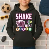 Shake Those Balls Funny Bingo Kids Hoodie thumb 2