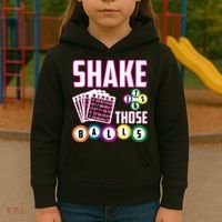 Shake Those Balls Funny Bingo Kids Hoodie thumb 3
