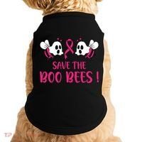 Save The Boobees Boo Bees Breast Cancer Halloween Gift Doggie Tank thumb 0