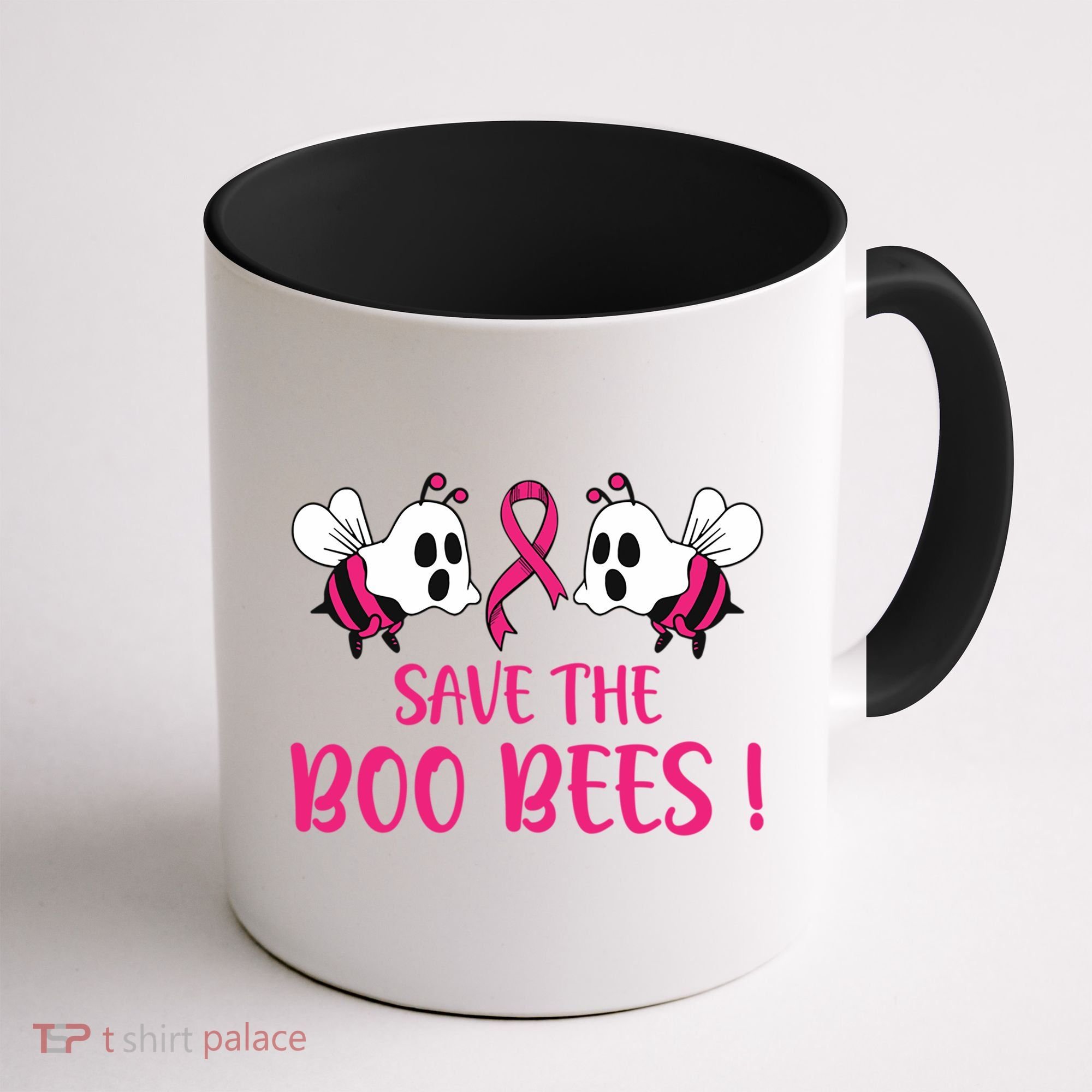 Save The Boobees Boo Bees Breast Cancer Halloween Gift Coffee Mug
