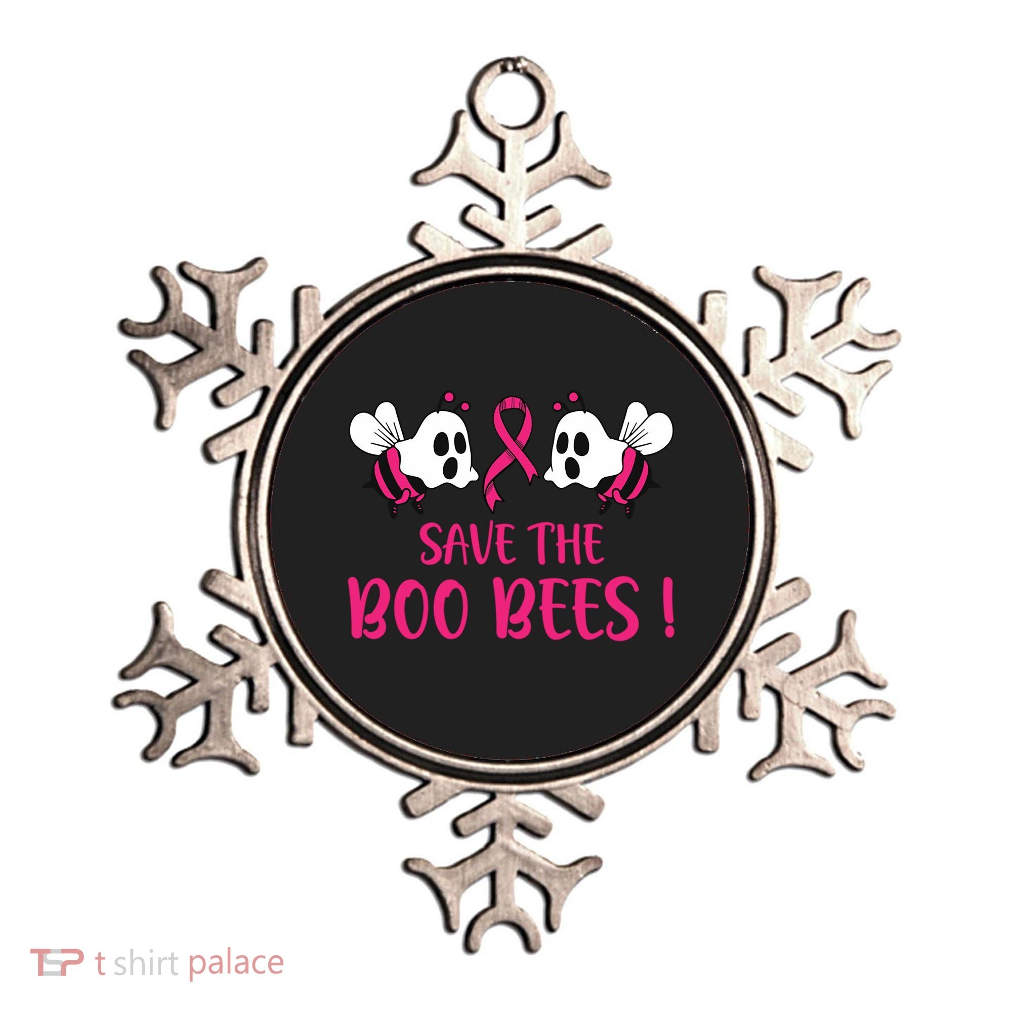 Save The Boobees Boo Bees Breast Cancer Halloween Gift Ornament