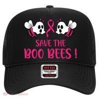 Save The Boobees Boo Bees Breast Cancer Halloween Gift Hat thumb 0