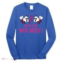 Save The Boobees Boo Bees Breast Cancer Halloween Gift Long Sleeve Shirt thumb 0