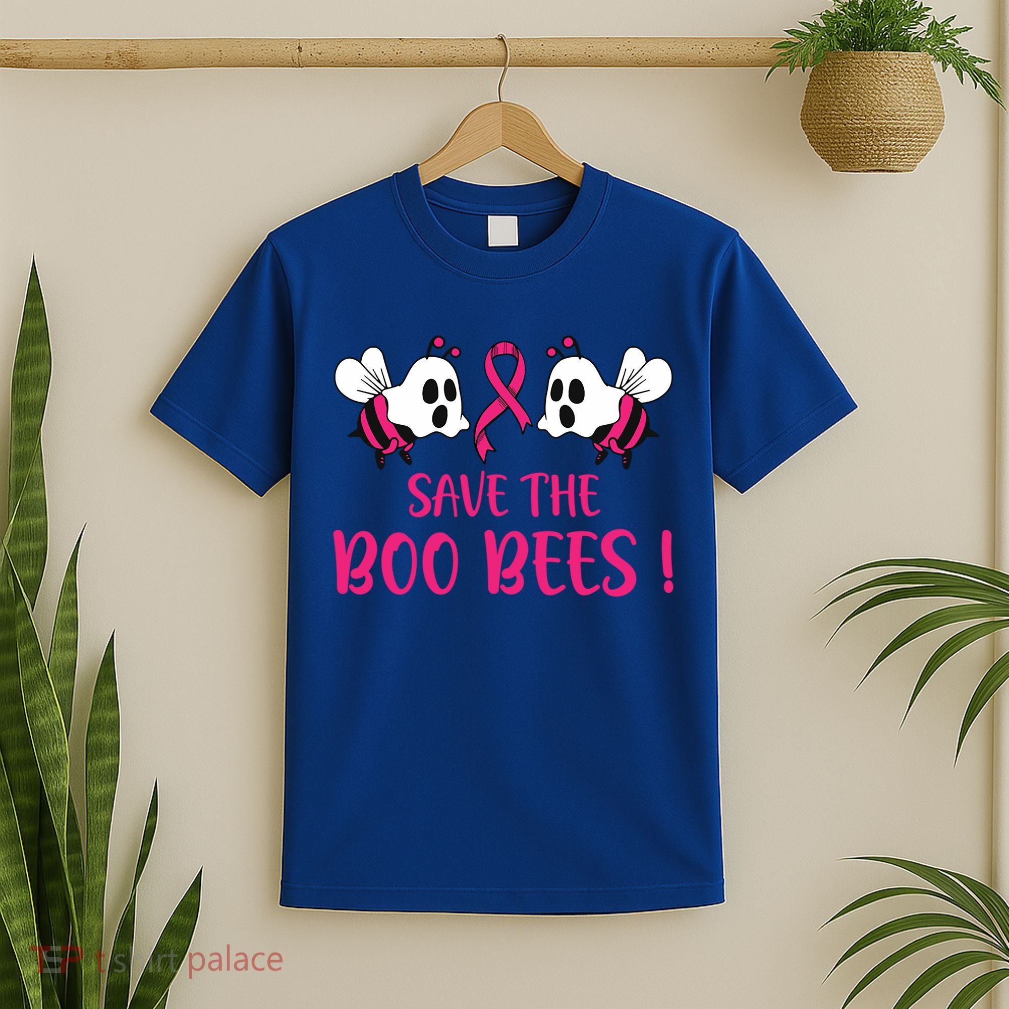 Save The Boobees Boo Bees Breast Cancer Halloween Gift T-Shirt