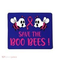 Save The Boobees Boo Bees Breast Cancer Halloween Gift Mousepad thumb 0
