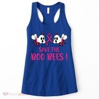 Save The Boobees Boo Bees Breast Cancer Halloween Gift Women's Tank Top thumb 0