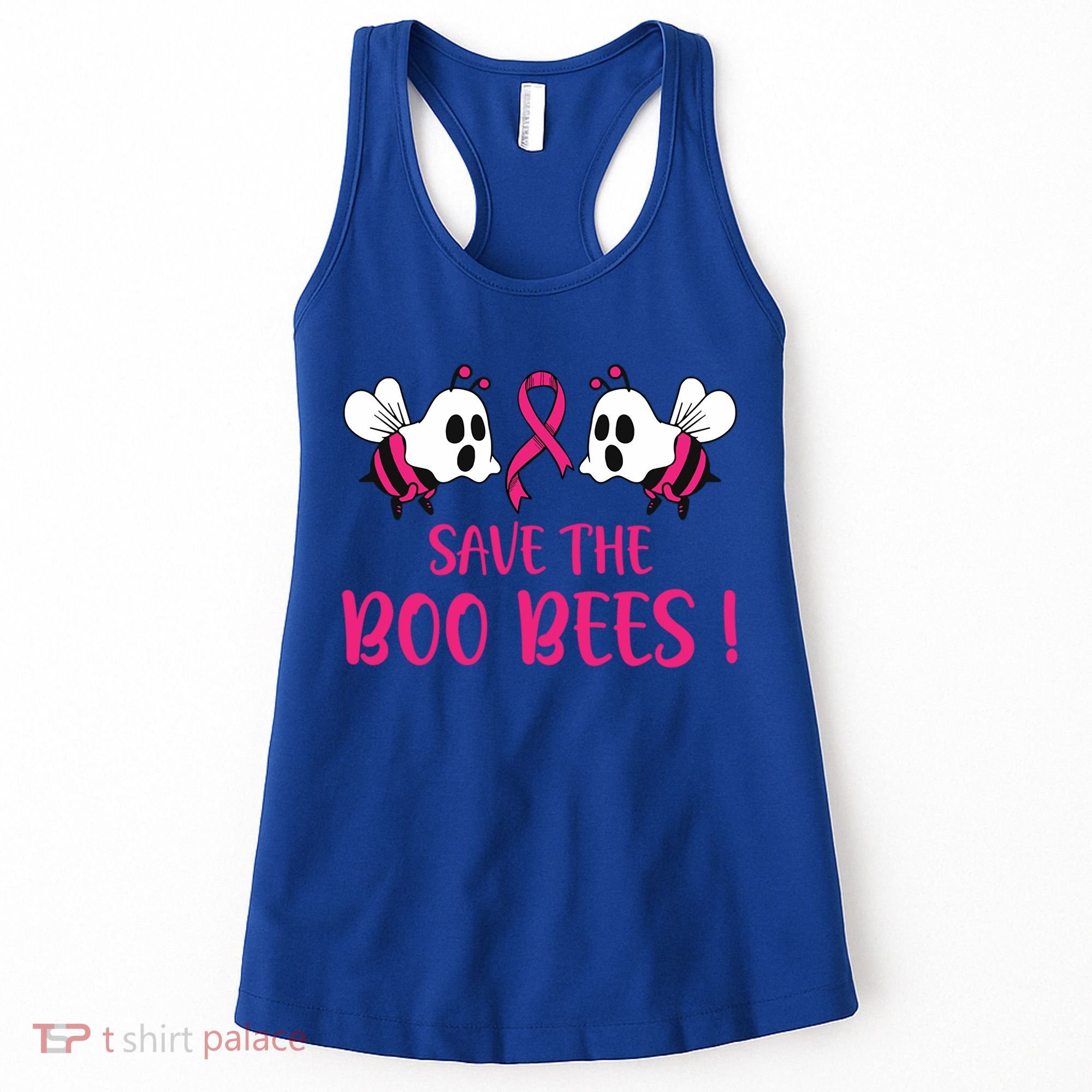 Save The Boobees Boo Bees Breast Cancer Halloween Gift Women's Tank Top