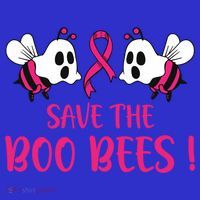 Save The Boobees Boo Bees Breast Cancer Halloween Gift Women's Tank Top thumb 5
