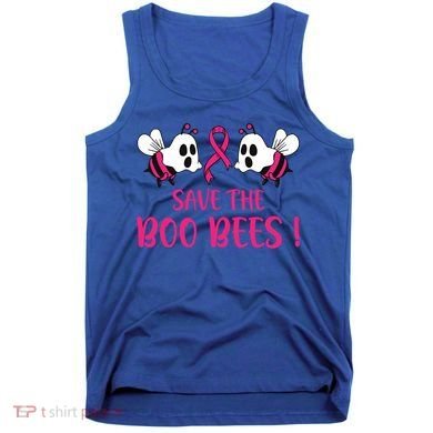 Save The Boobees Boo Bees Breast Cancer Halloween Gift Tank Top