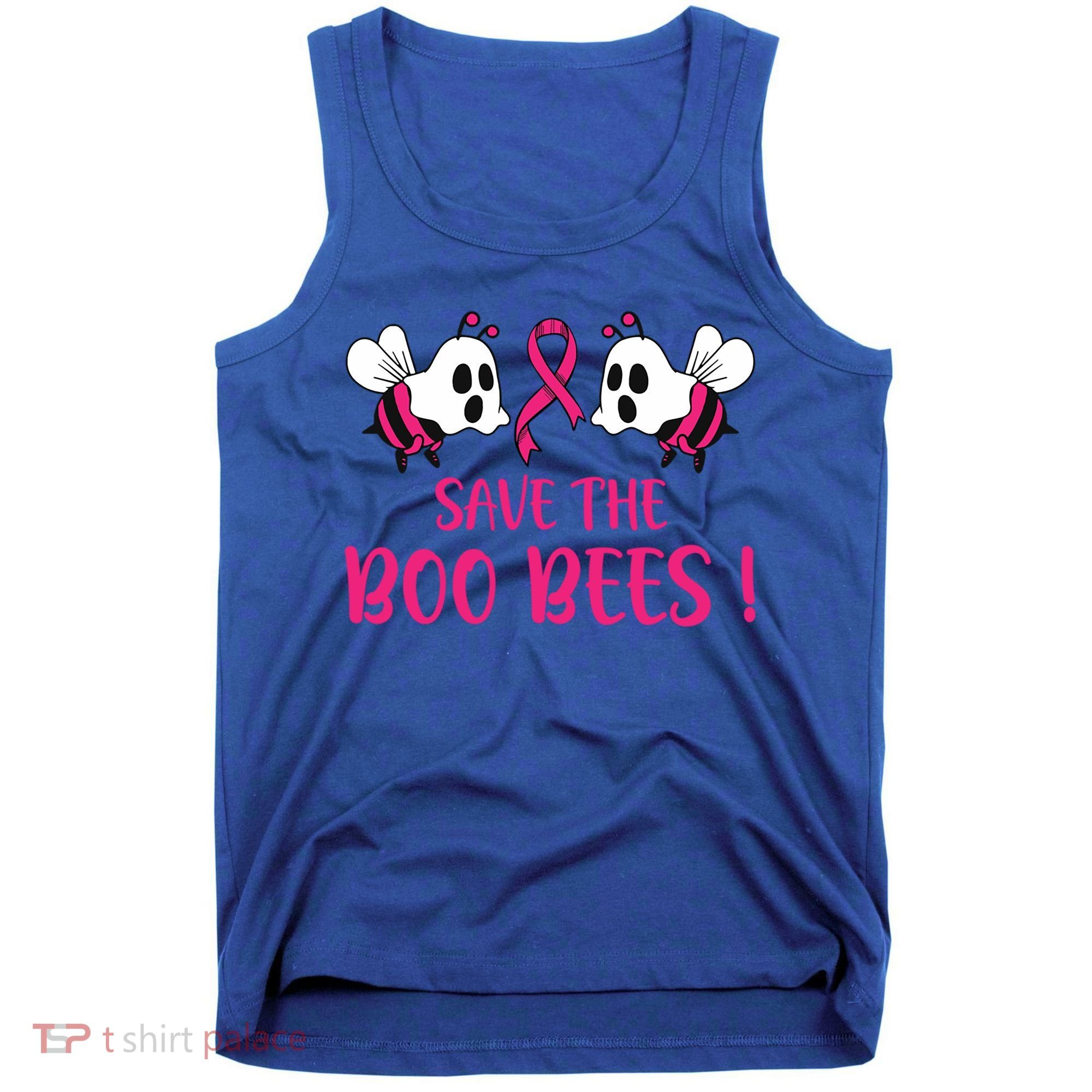 Save The Boobees Boo Bees Breast Cancer Halloween Gift Tank Top