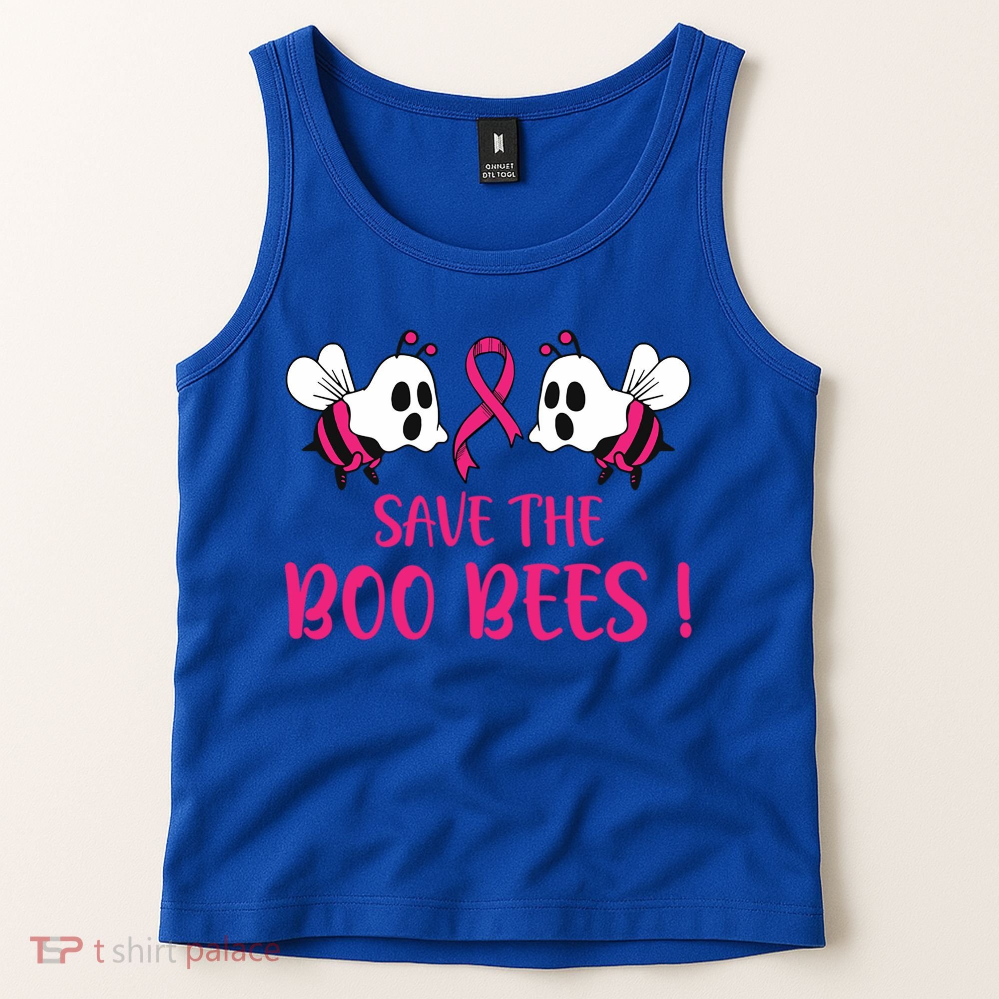 Save The Boobees Boo Bees Breast Cancer Halloween Gift Tank Top