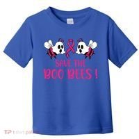 Save The Boobees Boo Bees Breast Cancer Halloween Gift Toddler T-Shirt thumb 0
