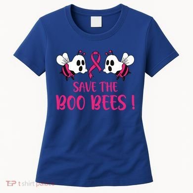 Save The Boobees Boo Bees Breast Cancer Halloween Gift Women's T-Shirt