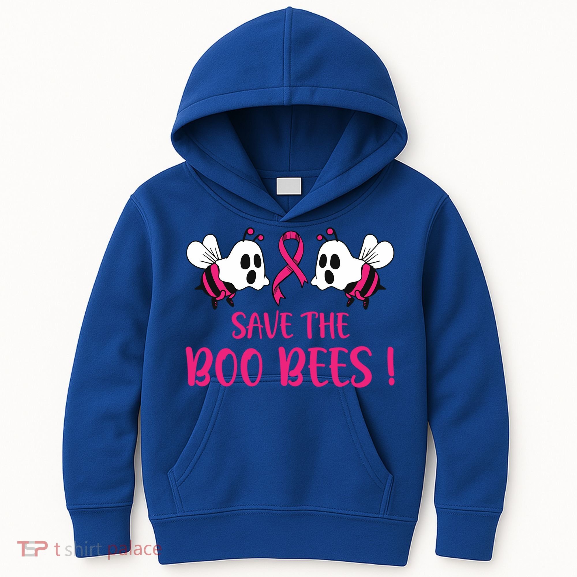 Save The Boobees Boo Bees Breast Cancer Halloween Gift Kids Hoodie