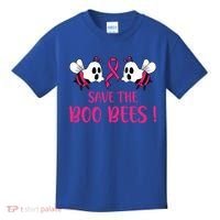 Save The Boobees Boo Bees Breast Cancer Halloween Gift Kids T-Shirt thumb 0