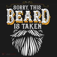 Sorry This Beard Is Taken Country Retro Valentines Day Gift USA-Made Doggie Bandana thumb 2