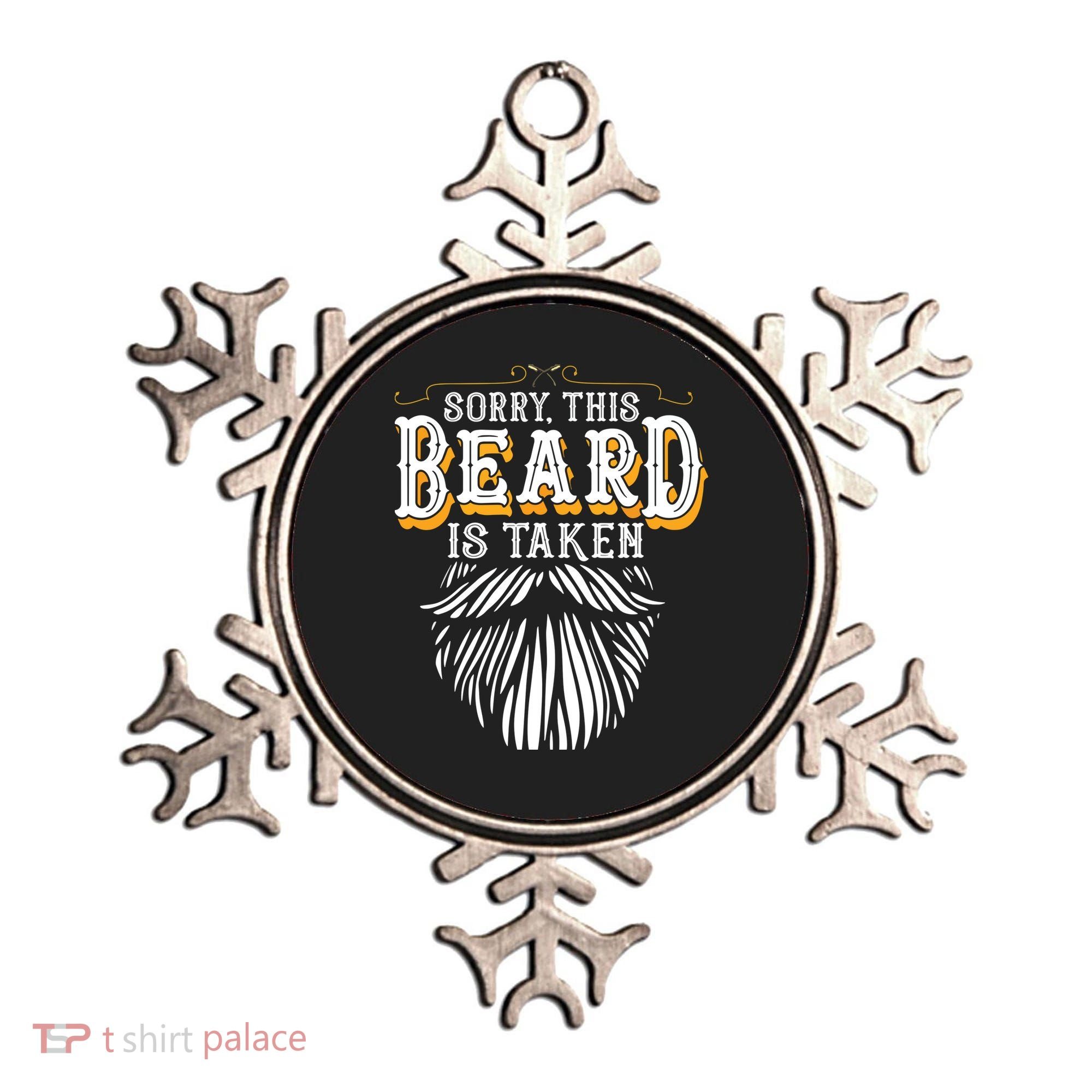 Sorry This Beard Is Taken Country Retro Valentines Day Gift Ornament