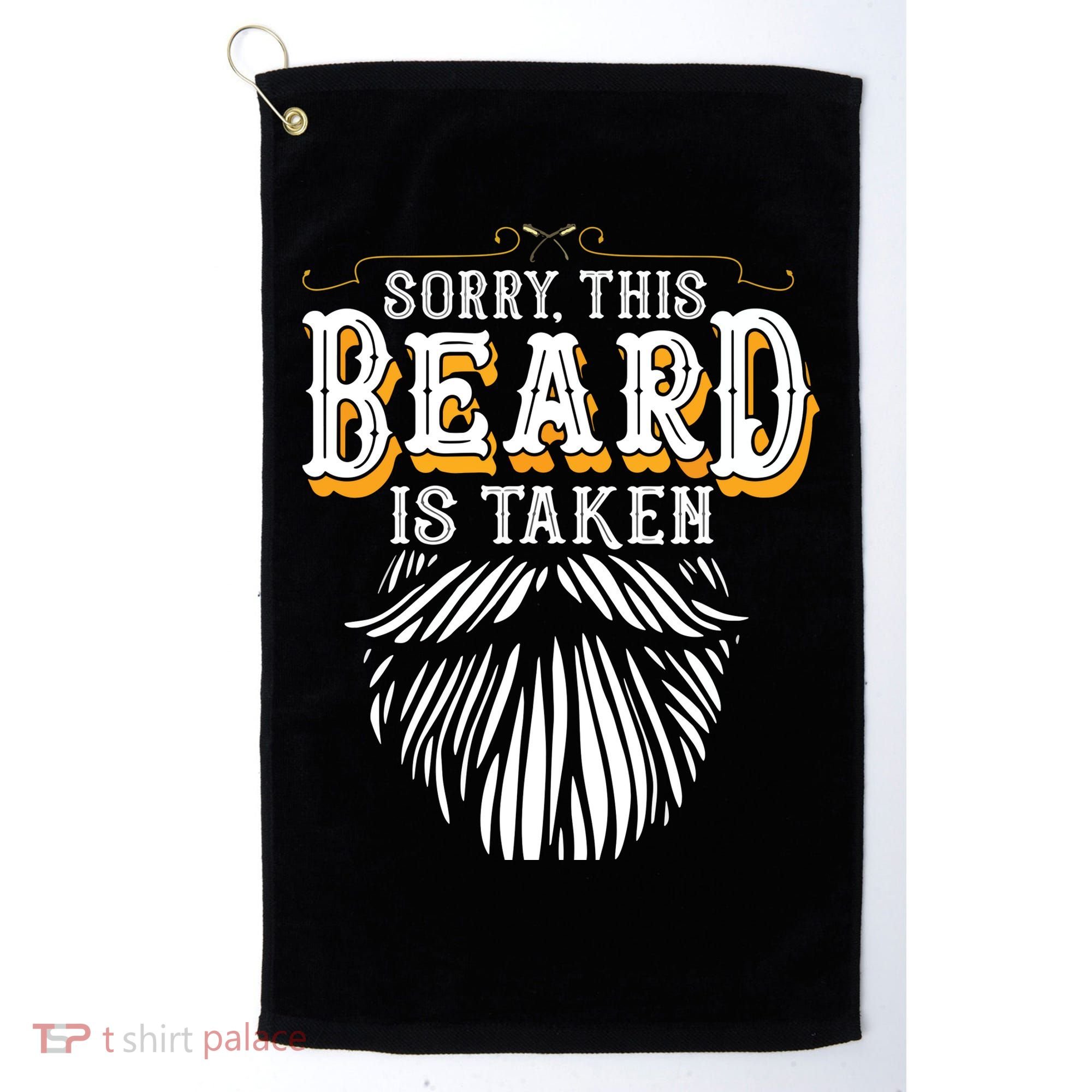 Sorry This Beard Is Taken Country Retro Valentines Day Gift Golf Towel