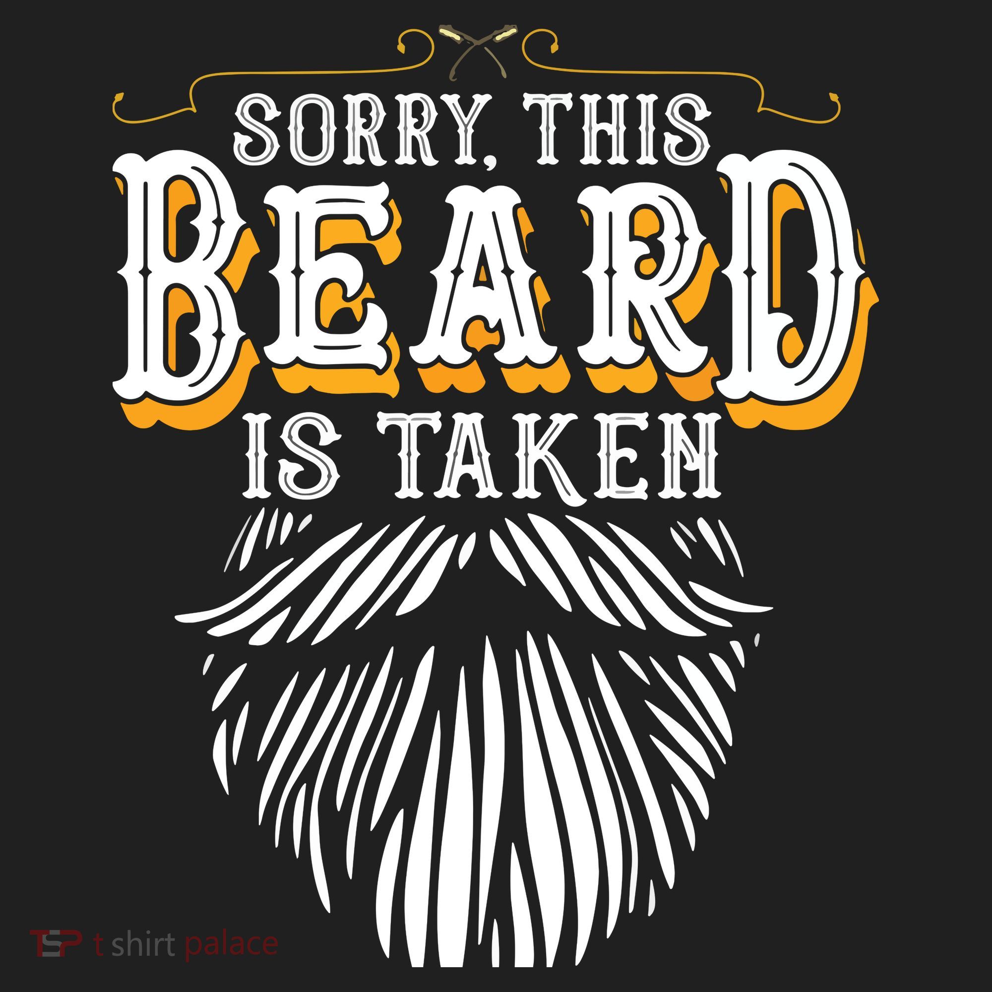 Sorry This Beard Is Taken Country Retro Valentines Day Gift Golf Towel