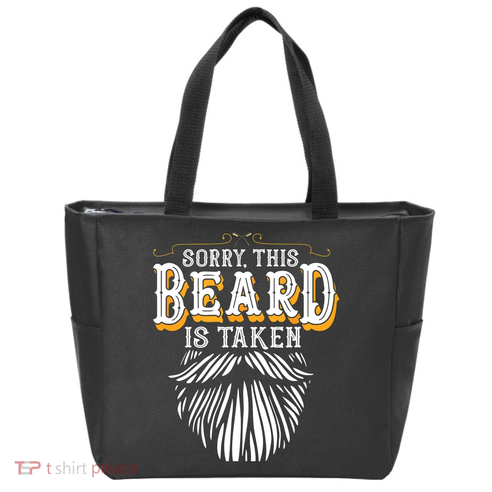 Sorry This Beard Is Taken Country Retro Valentines Day Gift Tote Bag