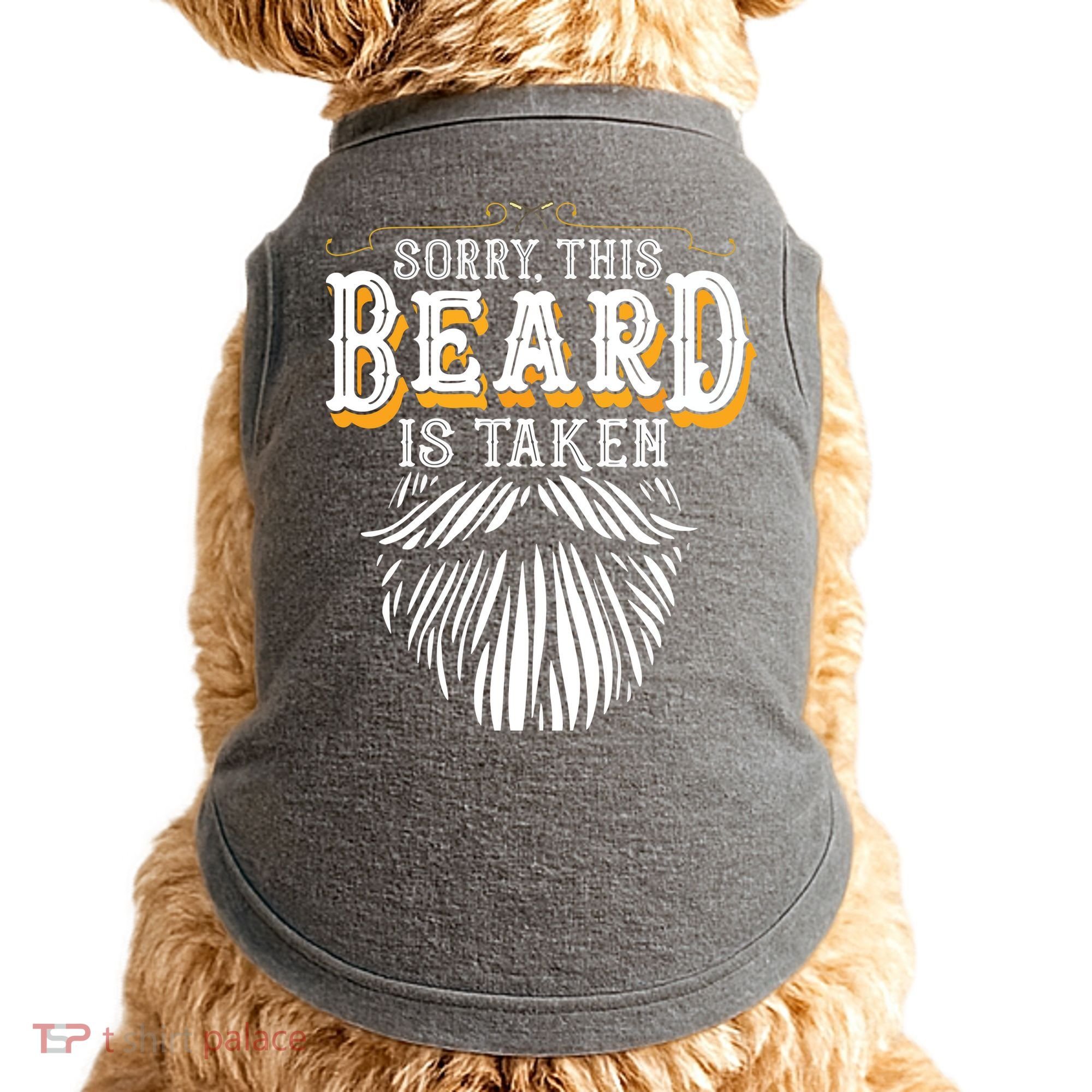 Sorry This Beard Is Taken Country Retro Valentines Day Gift Doggie Tank