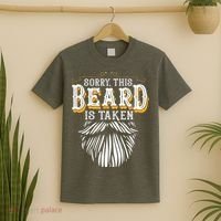 Sorry This Beard Is Taken Country Retro Valentines Day Gift T-Shirt thumb 2