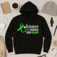 Survivor Traumatic Brain Injury Awareness TBI Survivor Hoodie thumb 3
