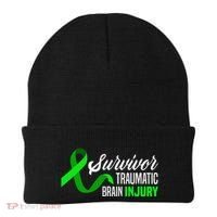 Survivor Traumatic Brain Injury Awareness TBI Survivor Beanie thumb 0