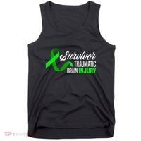 Survivor Traumatic Brain Injury Awareness TBI Survivor Tank Top thumb 0