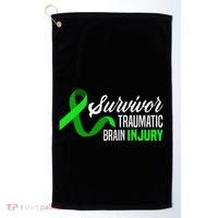 Survivor Traumatic Brain Injury Awareness TBI Survivor Golf Towel thumb 0